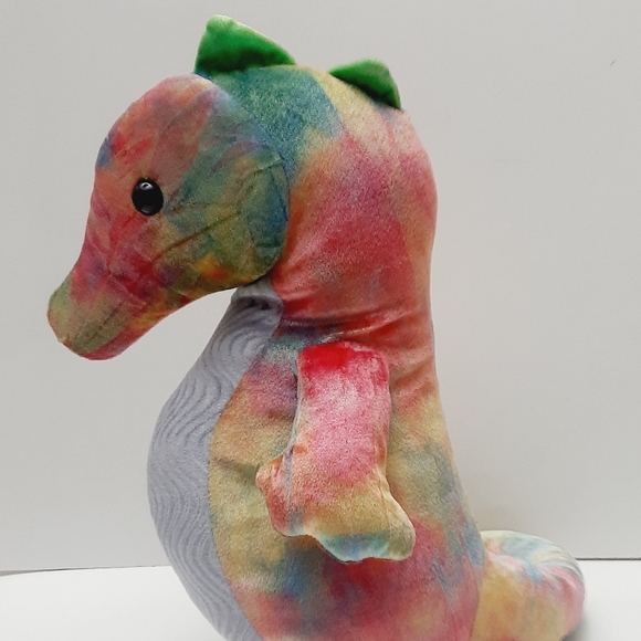 🍒 BAB Build-A-Bear Seahorse Tie-Dye Rainbow Plush Soft Kids Toy - Picture 7 of 11